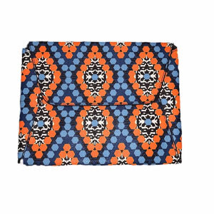 Vera Bradley Geometric Orange Clutch